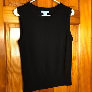 Black sleeveless sweater French Twist size Large